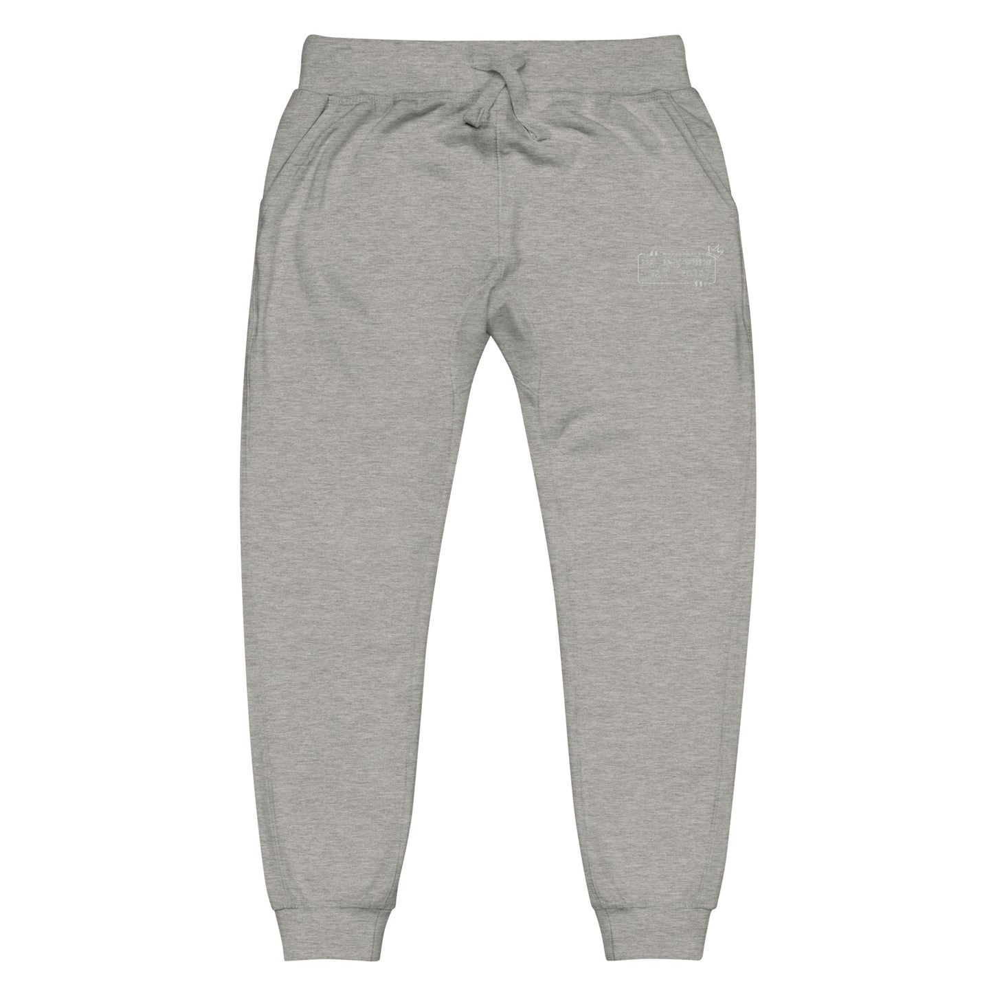 Unisex Fleece Sweatpants Embroidery