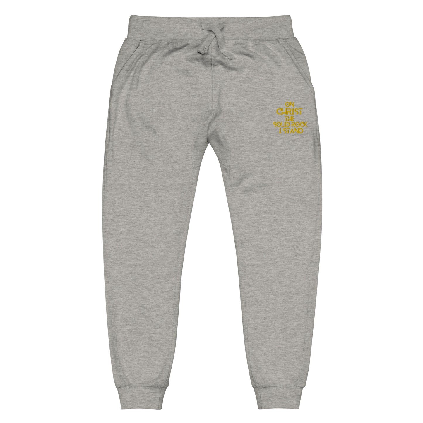 Unisex Fleece Sweatpants Embroidery