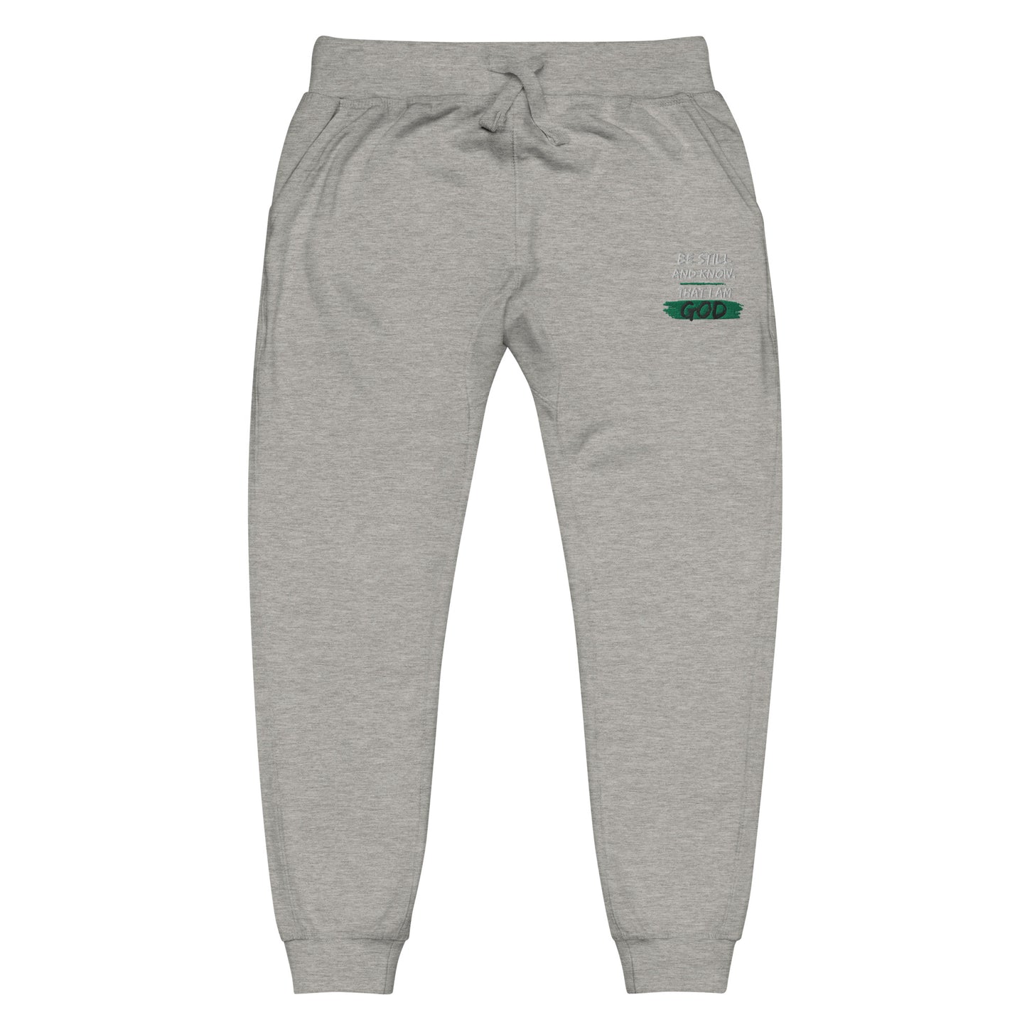 Unisex Fleece Sweatpants Embroidery