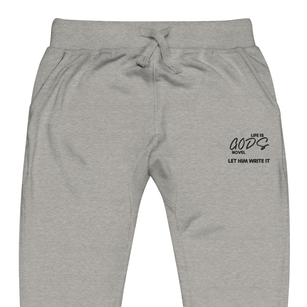 Unisex Fleece Sweatpants Embroidery