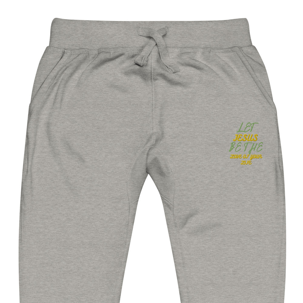 Unisex Fleece Sweatpants Embroidery