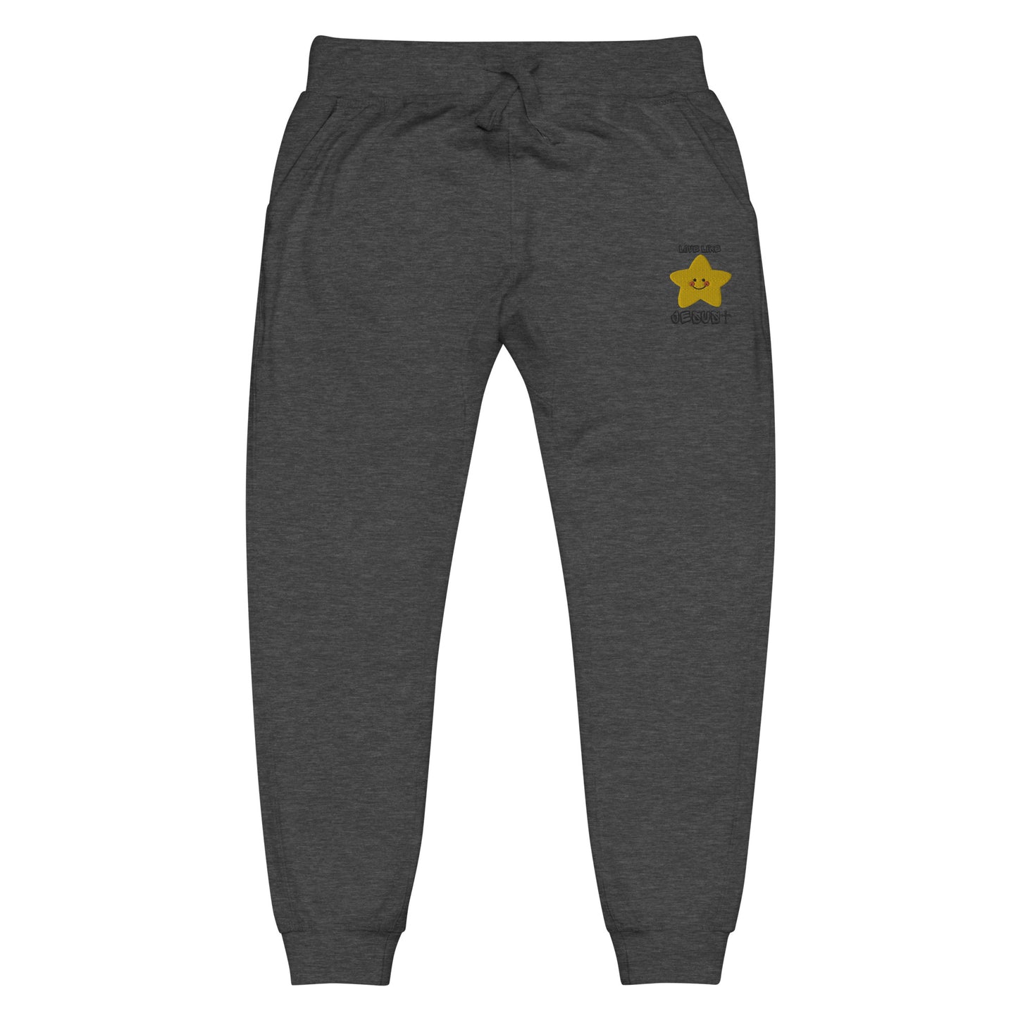 Unisex Fleece Sweatpants Embroidery