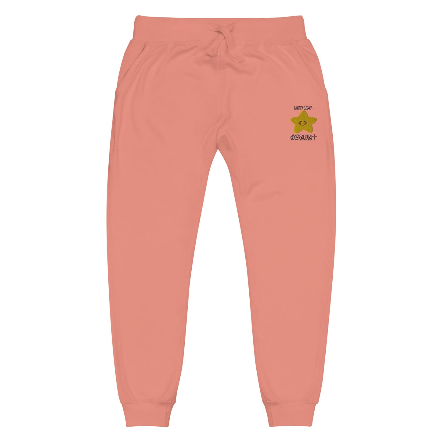 Unisex Fleece Sweatpants Embroidery