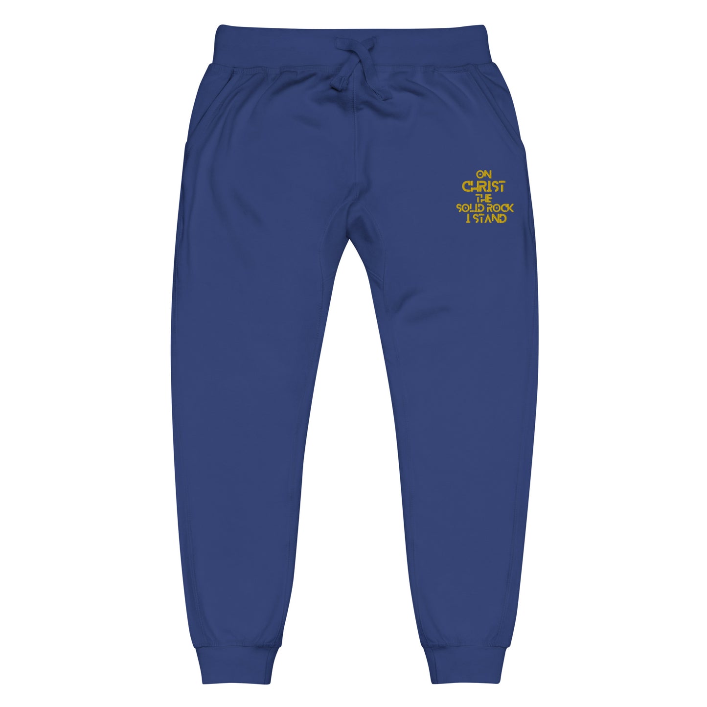 Unisex Fleece Sweatpants Embroidery