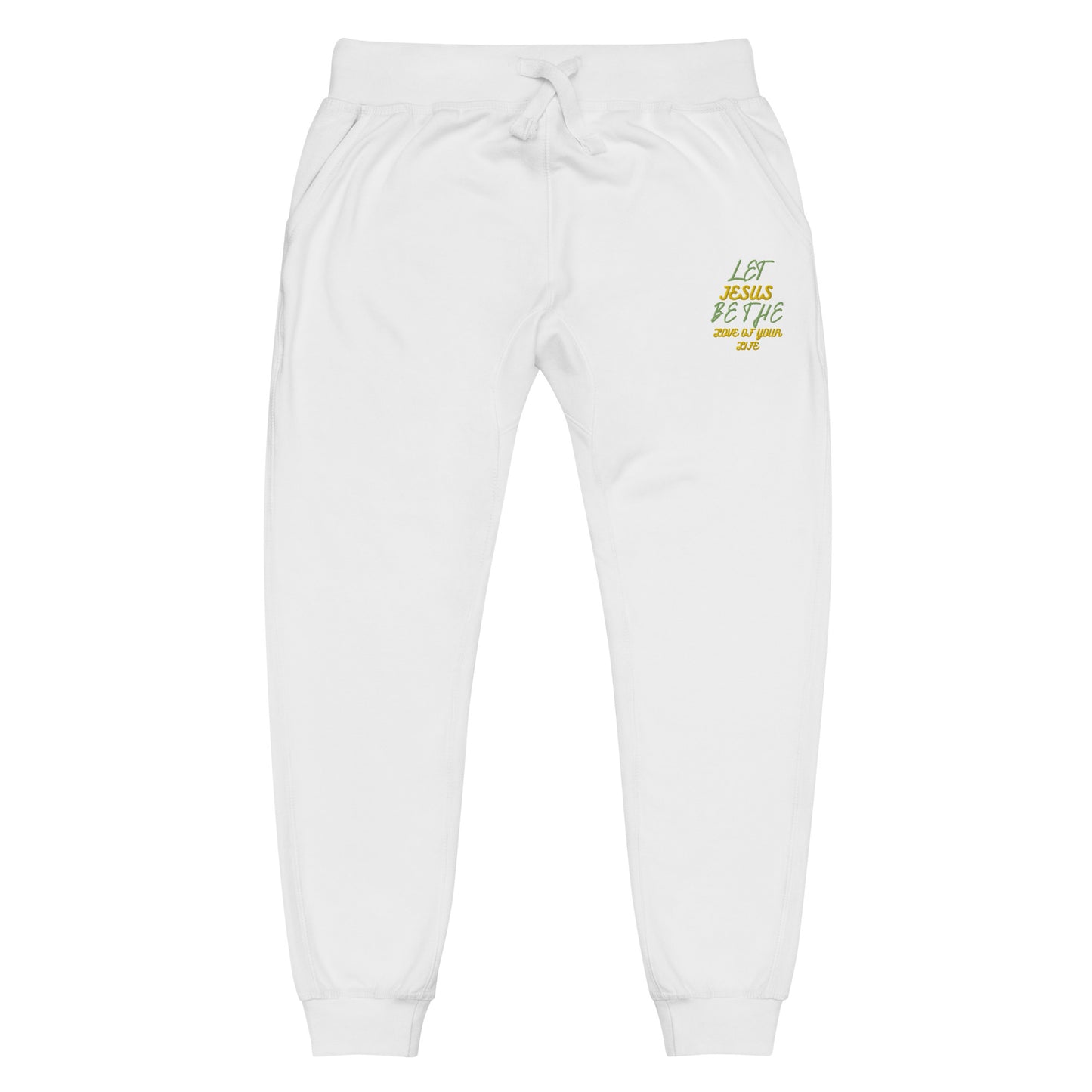 Unisex Fleece Sweatpants Embroidery