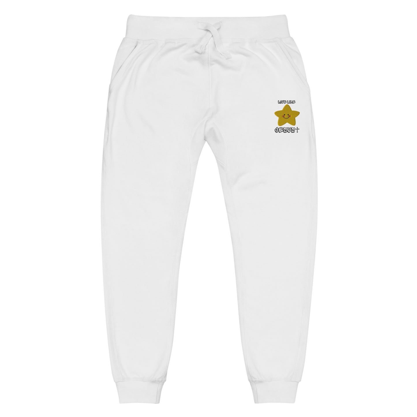 Unisex Fleece Sweatpants Embroidery