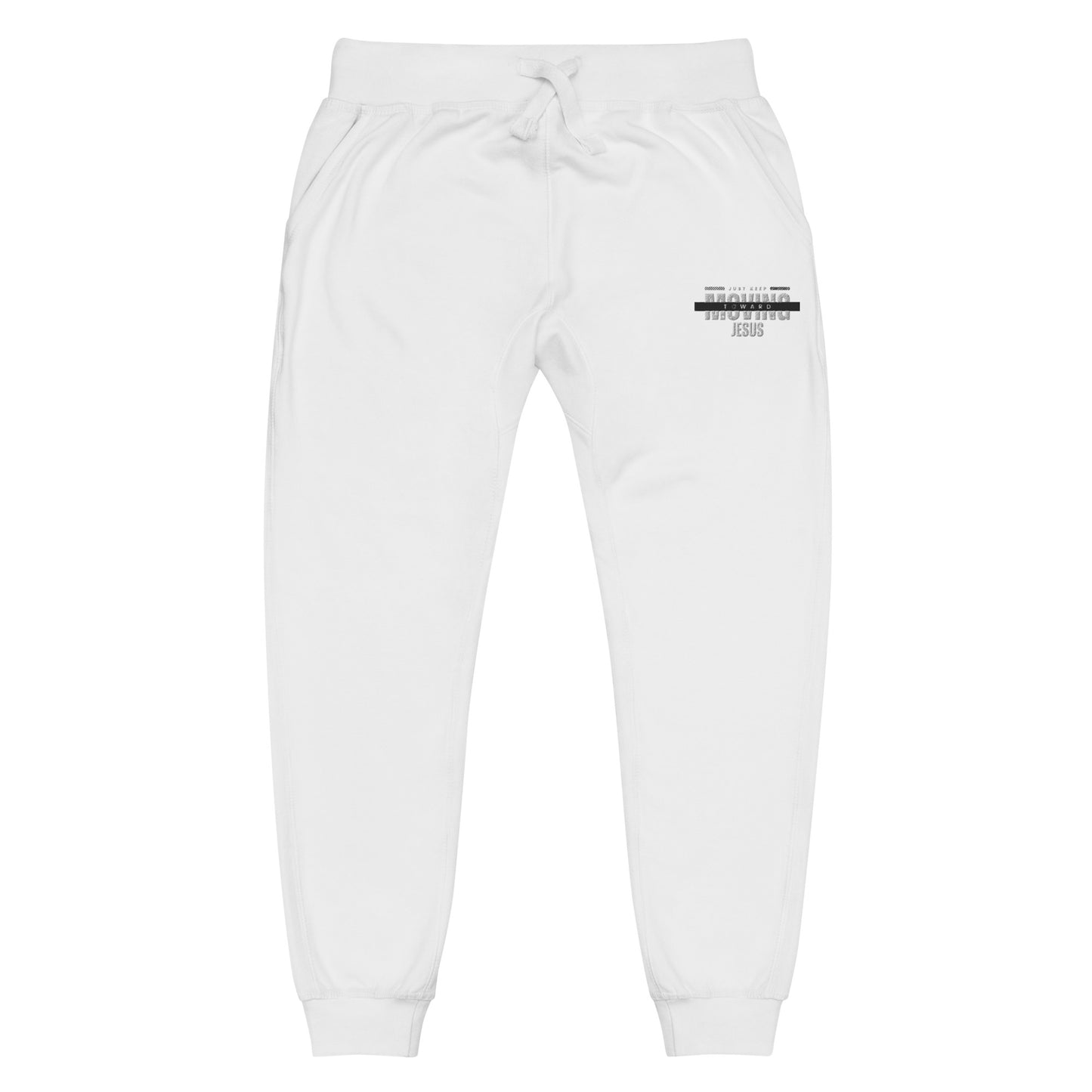 Unisex Fleece Sweatpants Embroidery